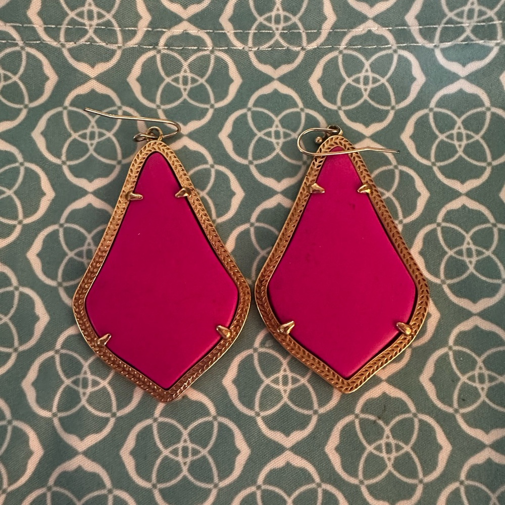 Kendra Scott Alexandria Drop Earring Hot Pink